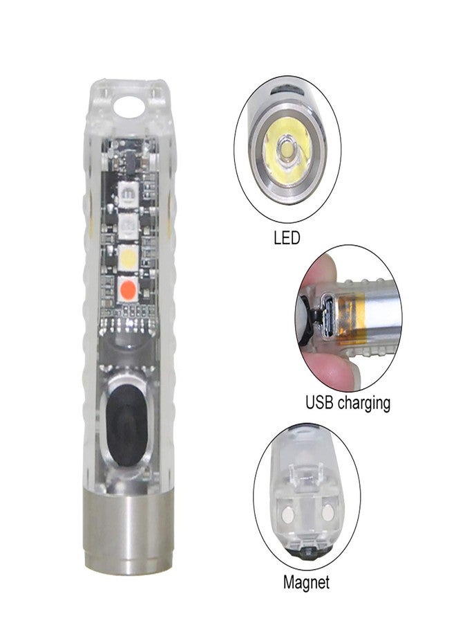 WINDFIRE Super Mini Keychain LED Flashlight, Rechargeable 400 Lumen Pocket , White/UV/Red Light 10 Lighting Modes, Lightweight, IP65 Waterproof Portable Tiny Small Torch for Walking Camping Emergency - Image 5